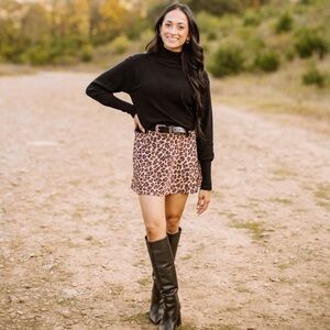 Abercrombie & Fitch Animal Print Mini Skirt